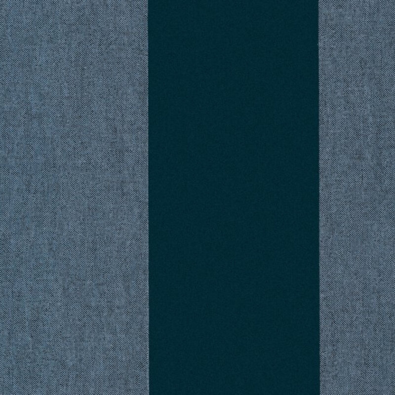 Arte Flamant Les Rayures - Stripes behang Velvet And Lin Midnight Blue 18115