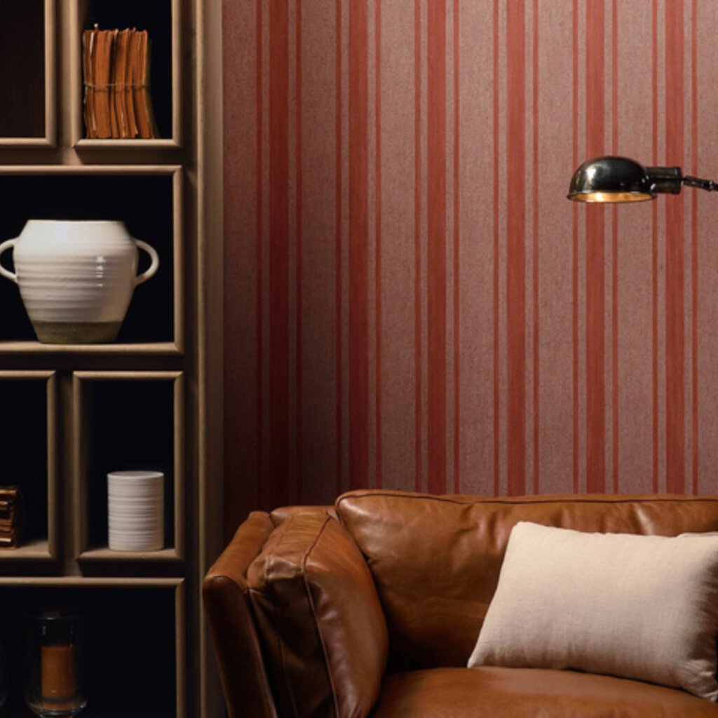 Arte Flamant Les Rayures - Stripes behang Bayadére Balmoral Red 78107