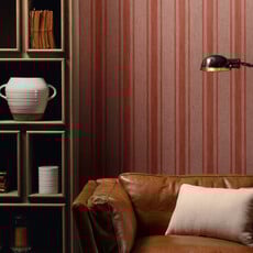 Arte Flamant Les Rayures - Stripes behang Bayadére Balmoral Red 78107