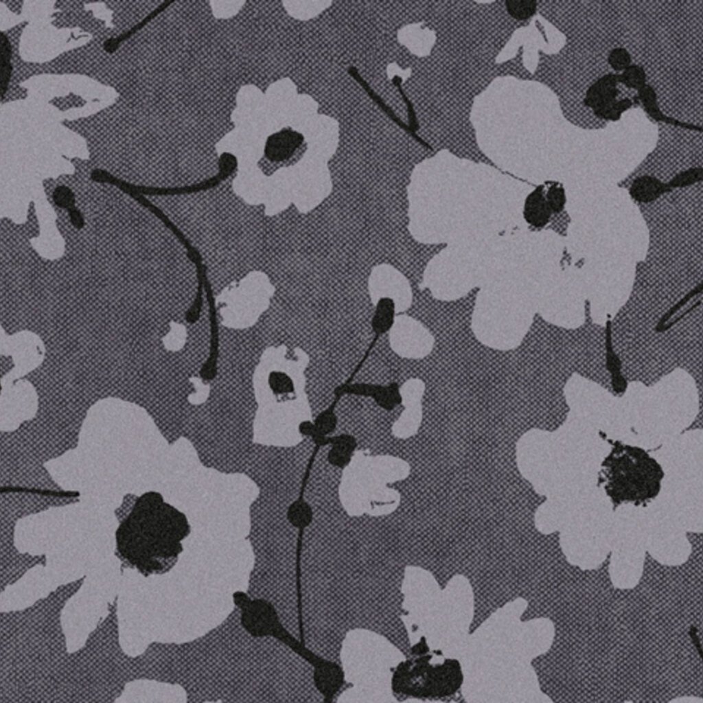 Arte Flamant Suite III - Velvet behang Metal Velvet Flower and Lin Noir de Lune 18002