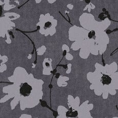 Arte Flamant Suite III - Velvet behang Metal Velvet Flower and Lin Noir de Lune 18002