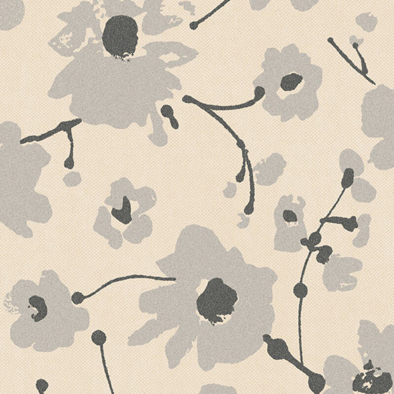 Arte Flamant Suite III - Velvet behang Metal Velvet Flower and Lin Bone 18005