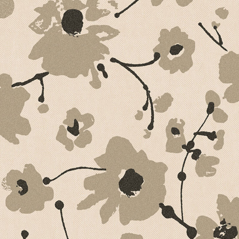 Arte Flamant Suite III - Velvet behang Metal Velvet Flower and Lin Galet 18008