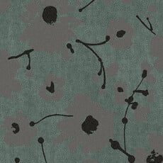 Arte Flamant Suite III - Velvet behang Metal Velvet Flower and Lin Green 18009