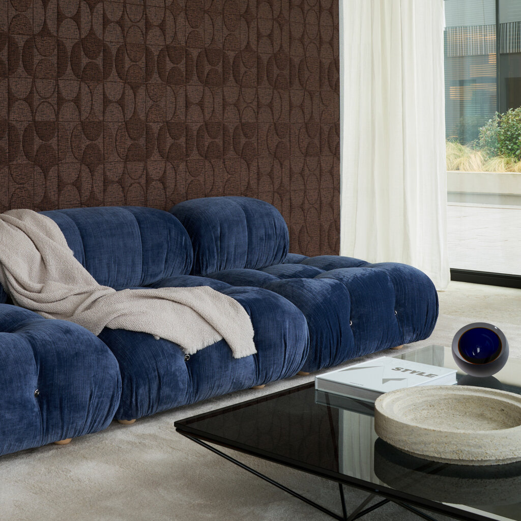 Arte Arte Icons behang Curve Dark Taupe 85553