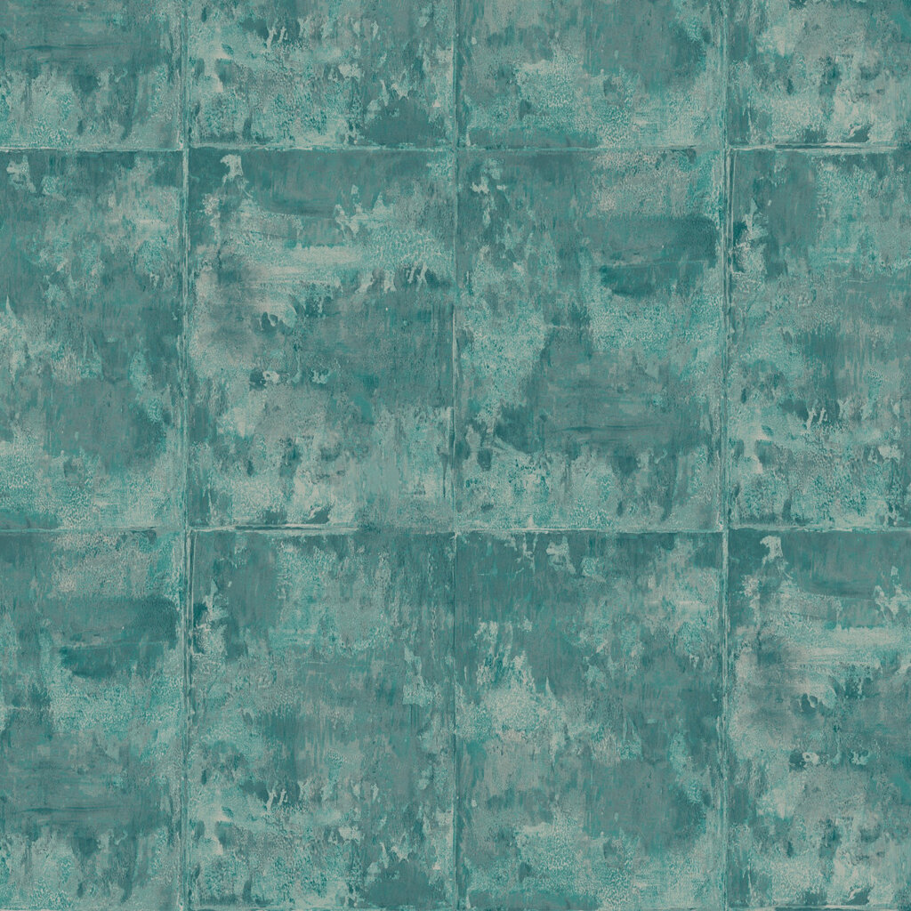 Arte Arte Icons behang Platinum Aquamarine 85503