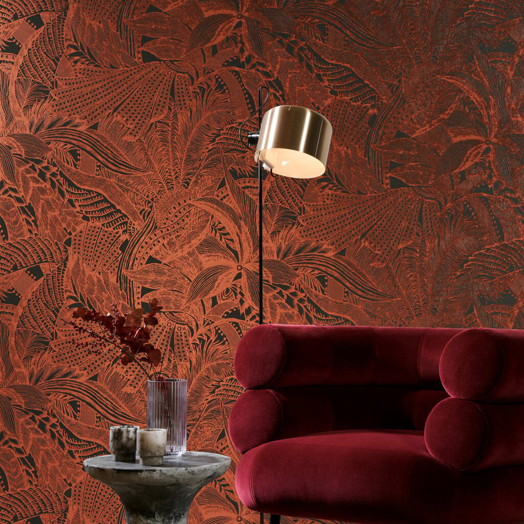 Arte Arte Icons behang Symbiosis Maroon 85563
