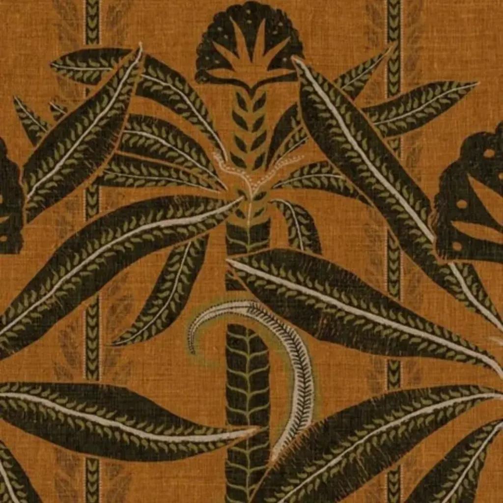 Arte Arte Indienne behang Kerala Tangerine 18322
