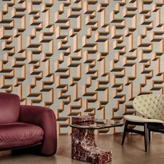 Arte Arte Marqueterie behang Detour Copper Pink 72702