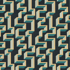 Arte Arte Marqueterie behang Detour Gold Teal 72703