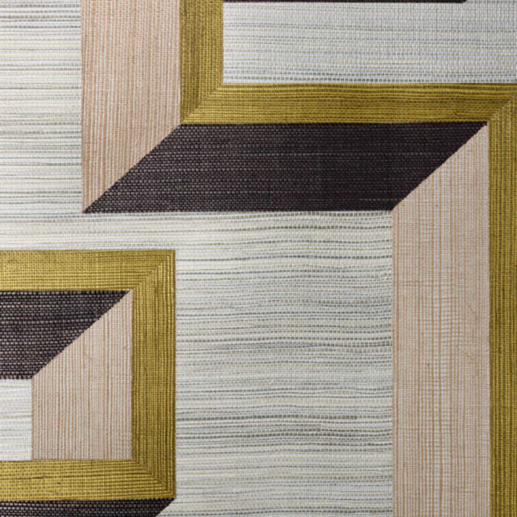 Arte Arte Marqueterie behang Detour Beige Olive 72701