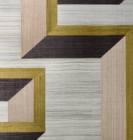 Arte Arte Marqueterie behang Detour Beige Olive 72701