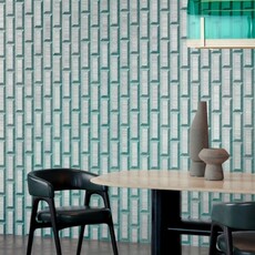 Arte Arte Marqueterie behang Biseau Turquoise Teal 72721