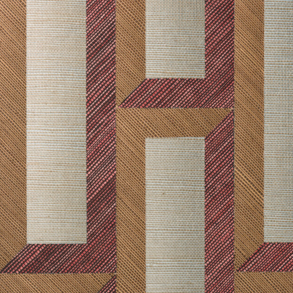 Arte Arte Marqueterie behang Biseau Copper Red 72722
