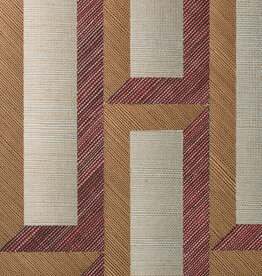 Arte Arte Marqueterie behang Biseau Copper Red 72722