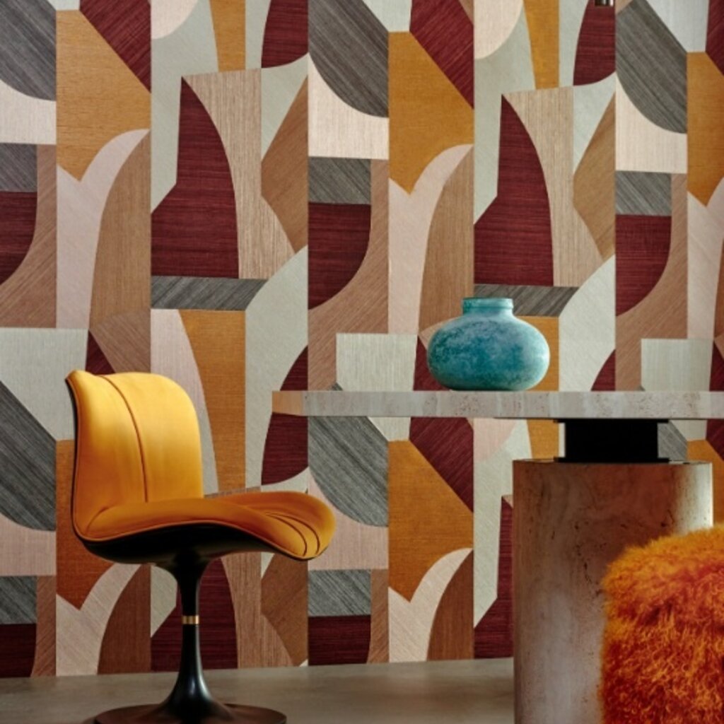 Arte Arte Marqueterie behang Puzzle Orange Ruby 72770