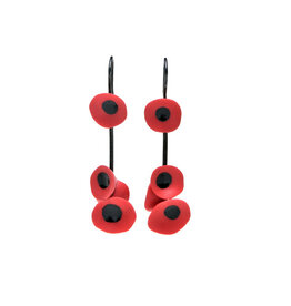 Earrings poppy