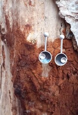 Post earrings pendant eclips
