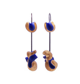 Earrings Coral Blue