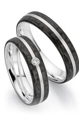 Ring Carbon with diamond