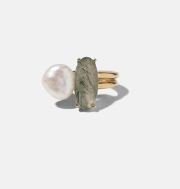 Ring Pearl Rutil