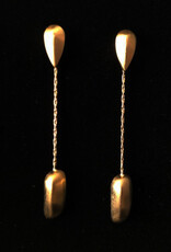 Earrings chain drop Goldplated