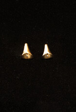 Post earrings lily goldplated