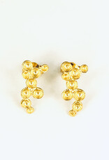 Post earrings tubs gold-plated