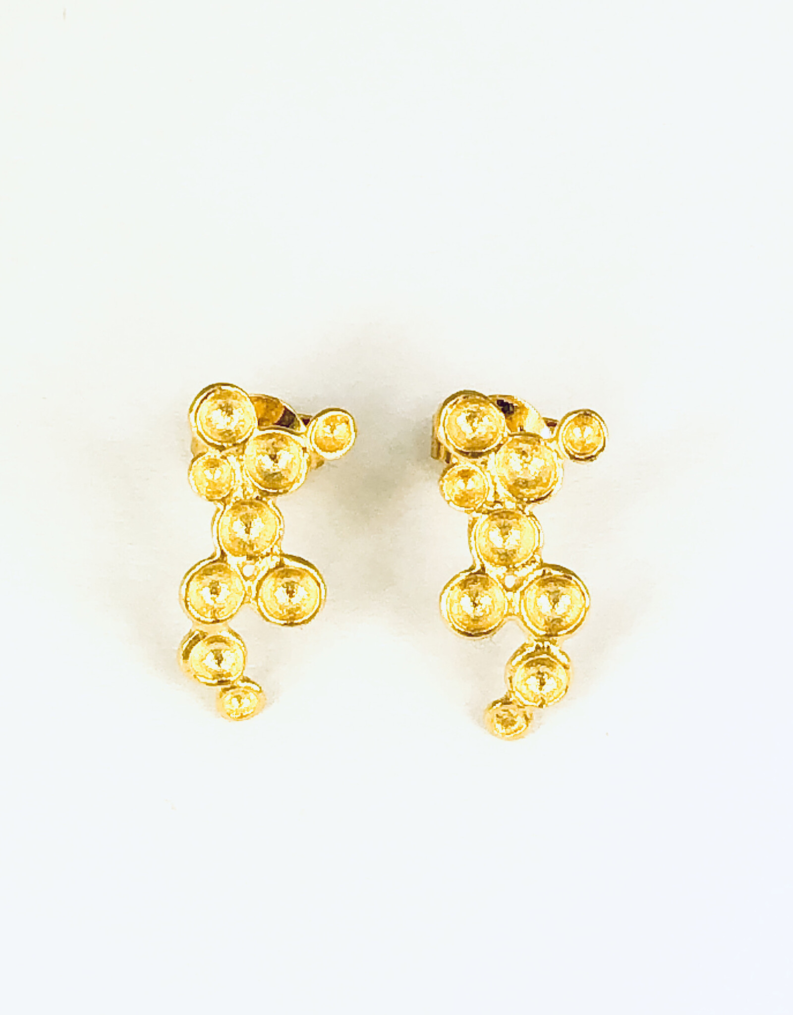 Post earrings tubs gold-plated