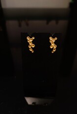 Post earrings tubs gold-plated