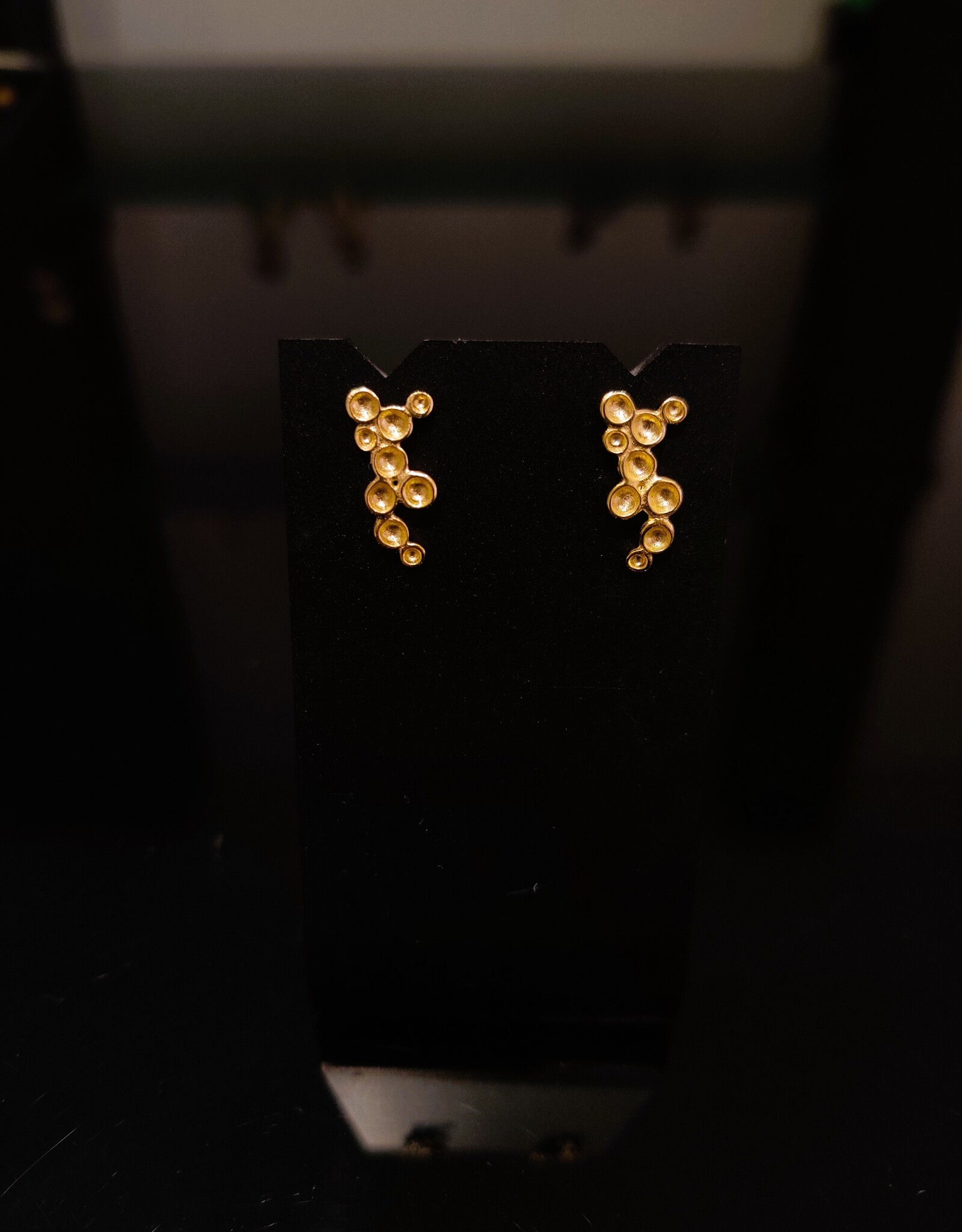 Post earrings tubs gold-plated