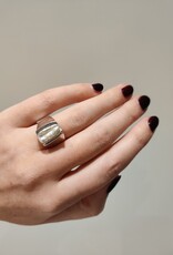 Ring platte parel small