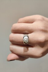 Ring flat pearl mini