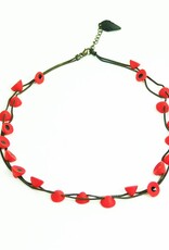 Collier klaproosjes