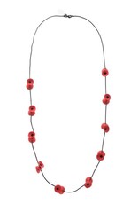 Necklace poppy long