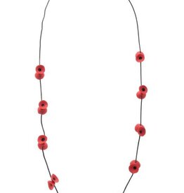 Necklace poppy long