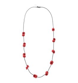 Necklace poppy long