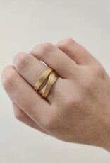 Wrap ring gold-plated