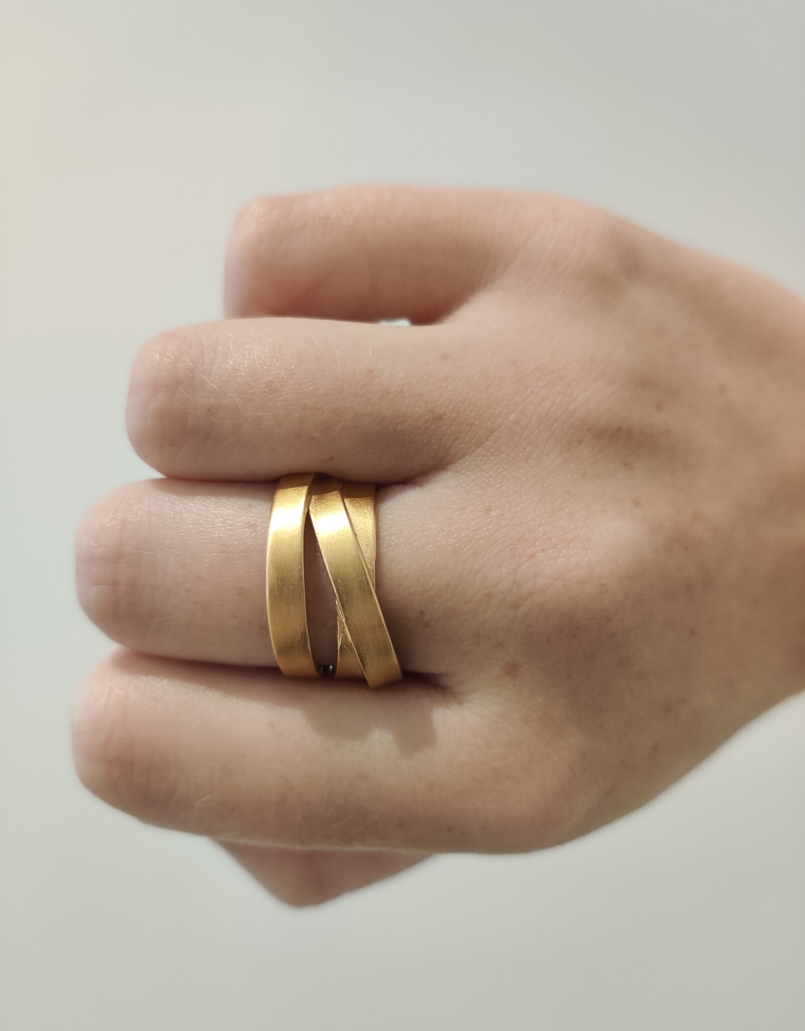 Wrap ring gold-plated