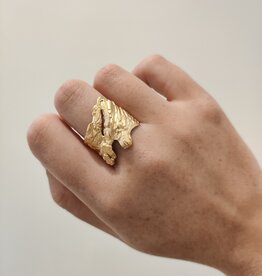 Ring Tundra gold-plated