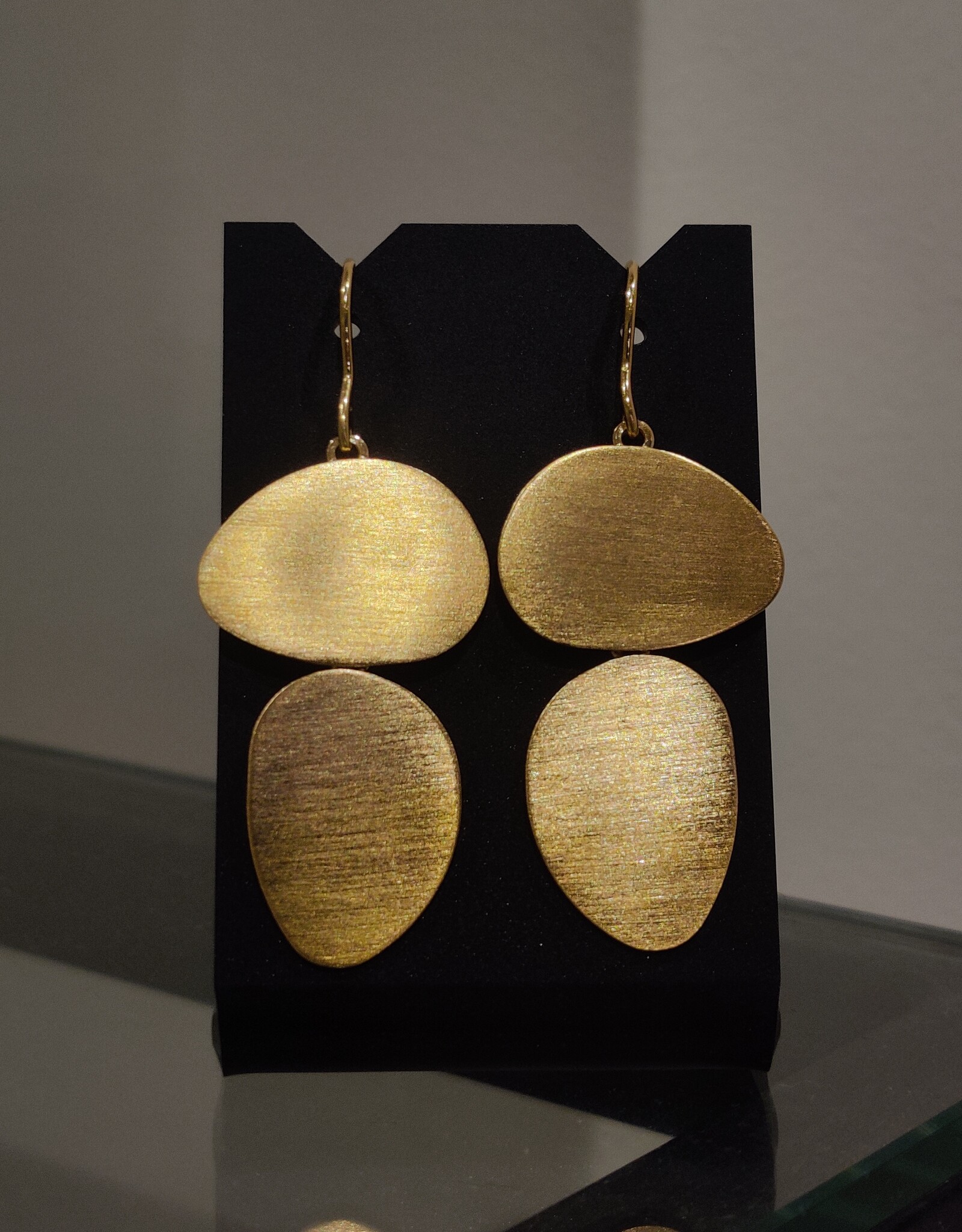 Oorbellen wolkjes verguld