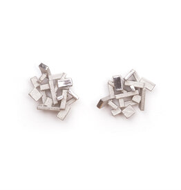 Post earrings cubes M