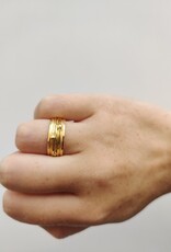 Spinsel ring small gold-plated