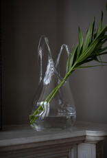 Plastic bag-shaped glass vase