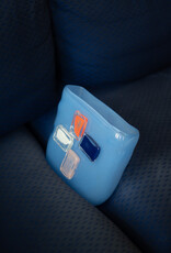 Blauwe Vaas met Vormen