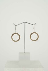 Oorbellen O bronskleurig