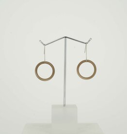 Earrings O bronze-colored