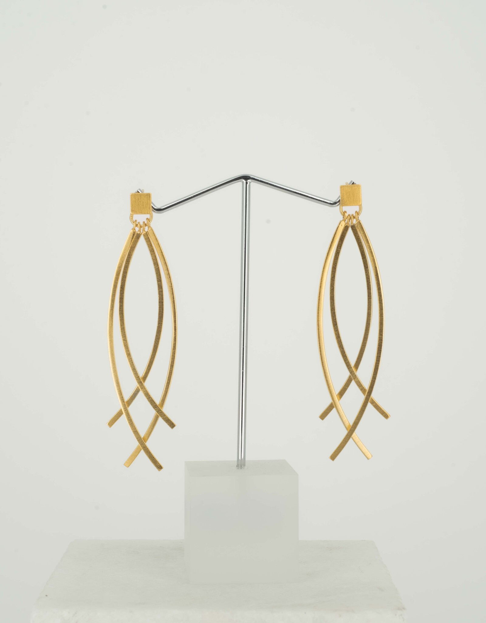 Earrings Falling Star gold-plated