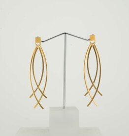 Earrings Falling Star gold-plated