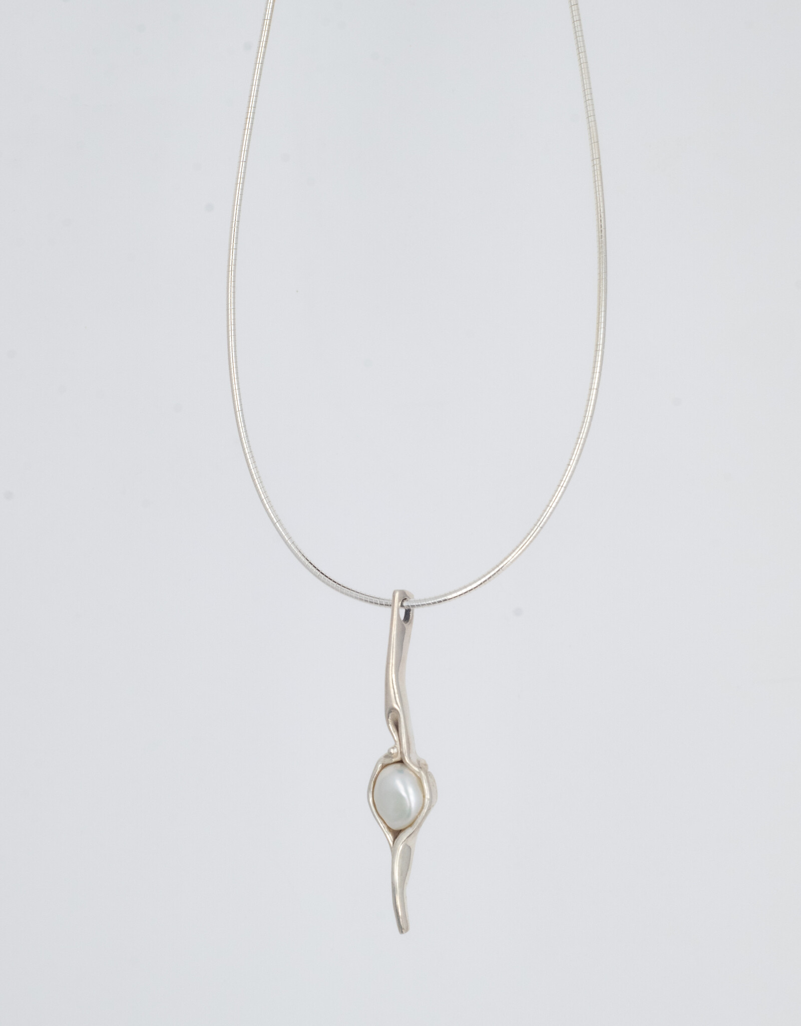 Necklace Pendant Eye White Pearl